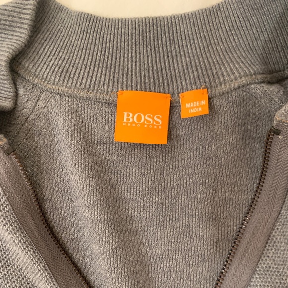 Hugo Boss Grey zip up sweater - Picture 3 of 3